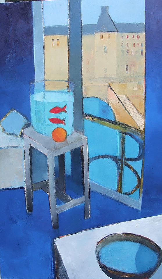 Cormac O'Leary - Blue interior & Goldfish After Matisse,